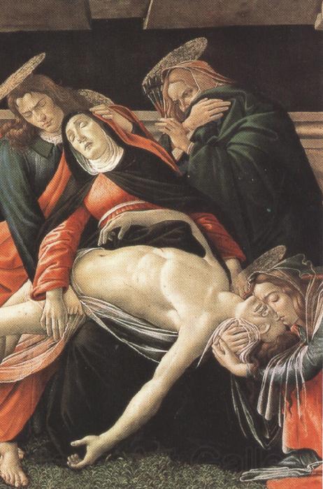 Sandro Botticelli Details of Lament fro Christ Dead,with st jerome,St Paul and St Peter (mk36) Spain oil painting art